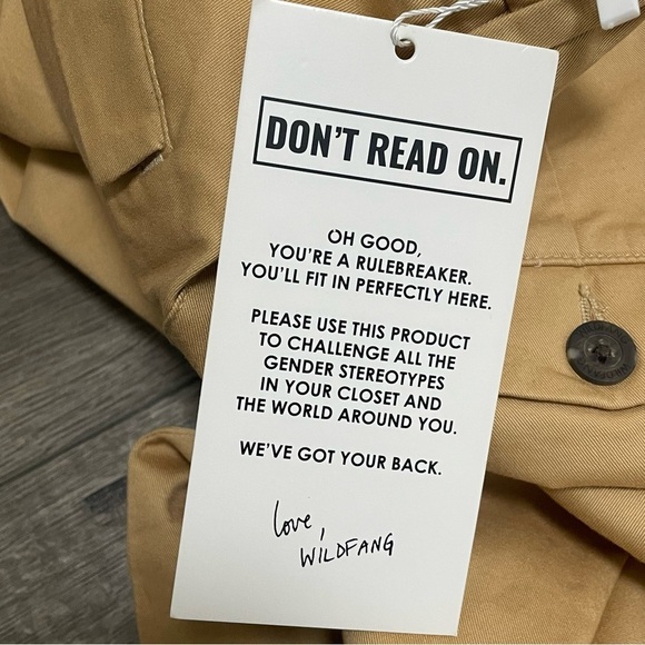 Wildfang The Essential Trouser In Camel Sz 0 NWT $118 - Picture 9 of 11